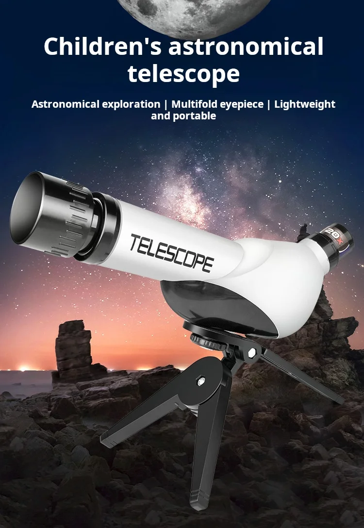 Telescopio y trípode para niños