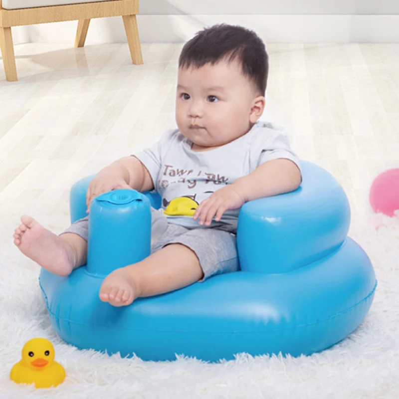 Asiento hinchable para bebé 0-3 años con bomba integrada - imagen 5