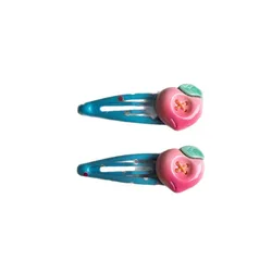 Pinzas para el cabello de bebé, lunares y frutas pastel