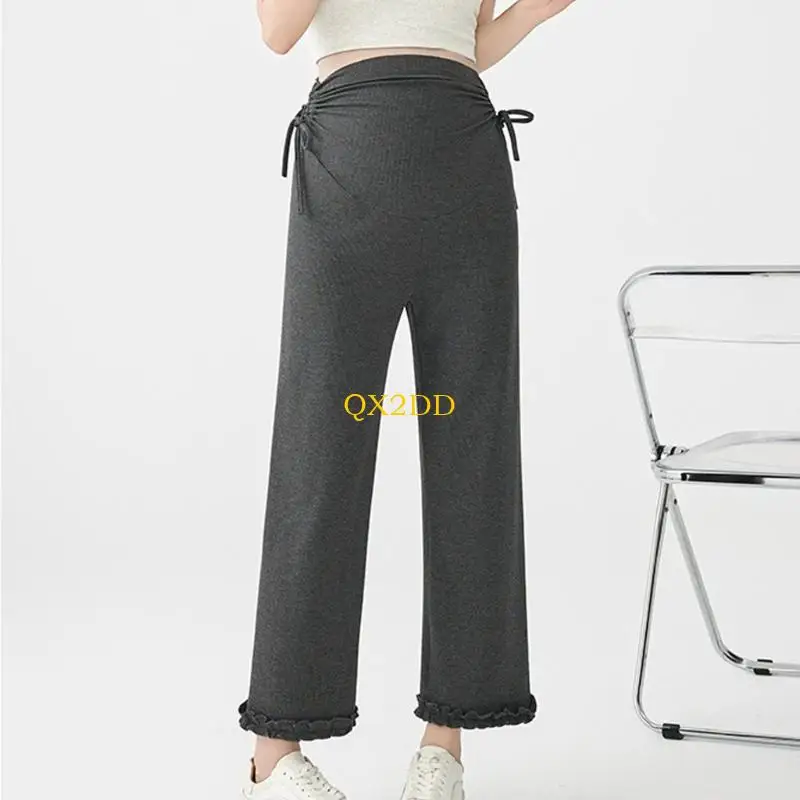 QX2D Pantalones cortos encaje para embarazadas elegantes sin costuras - imagen 4