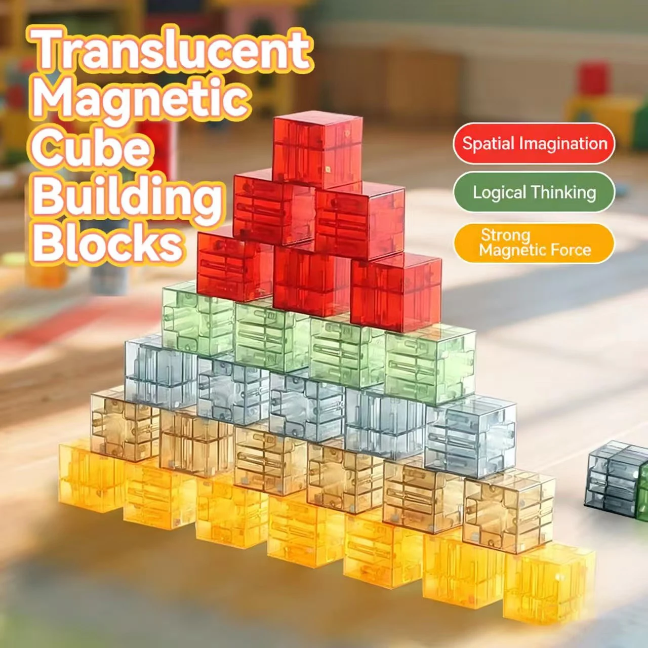 Bloques de construcción magnéticos educativos STEM para niños - imagen 3