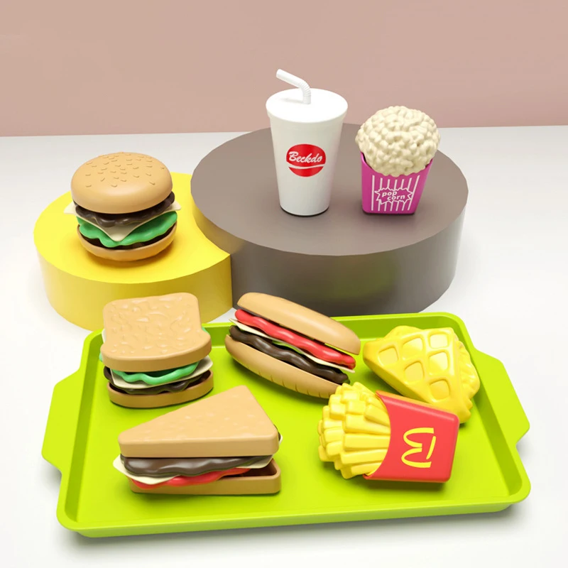 Hamburguesa de juguete desmontable