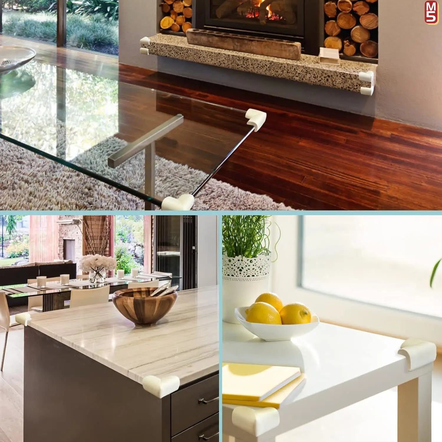 Protectores de esquina suaves para bebé – Seguridad en muebles - imagen 5