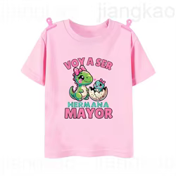 Camiseta infantil para anuncio de embarazo: serás hermana