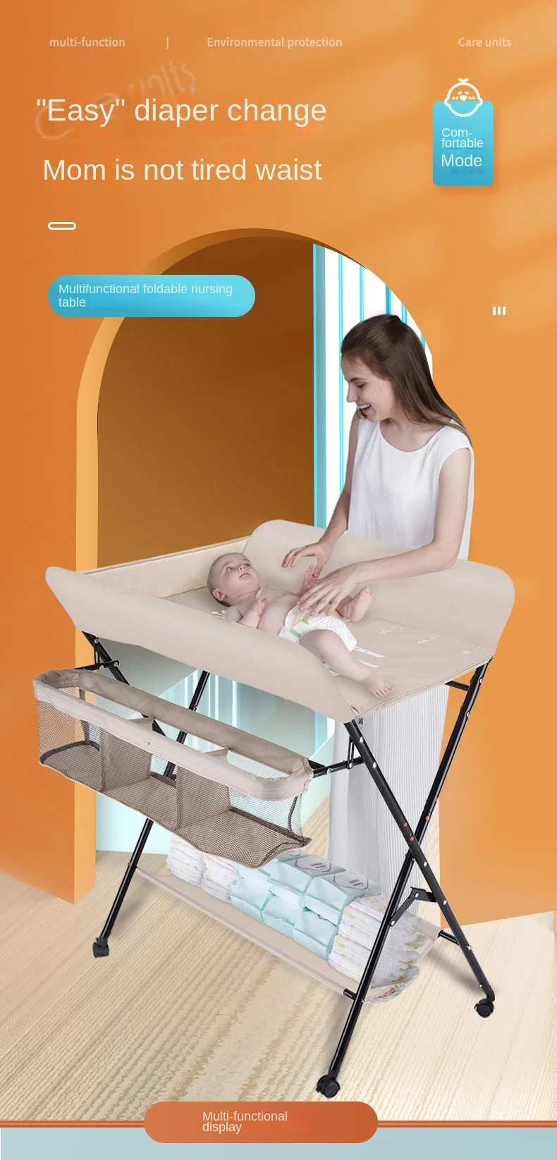 Mesa de cuidado para bebé