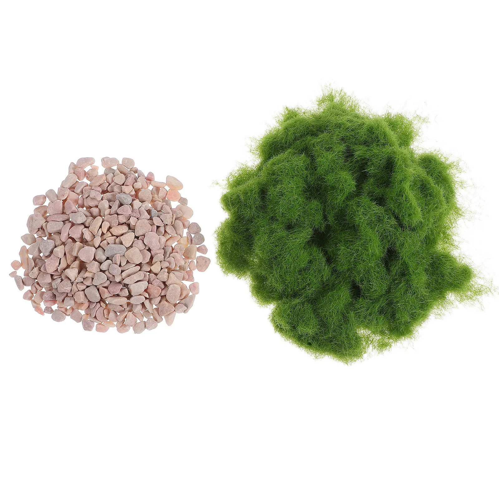Polvo de césped artificial realista con piedras verdes para maquetas - imagen 4