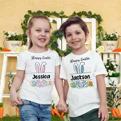 Camiseta conejito personalizada para niño - Ropa de Pascua