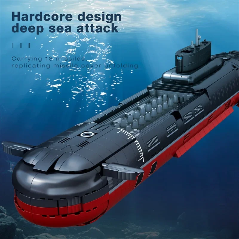 Bloques de construcción submarino tiburón clase Tifón de juguete - imagen 5