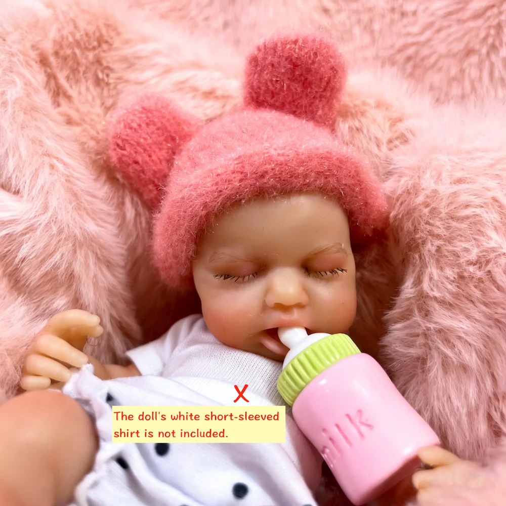 Muñeca reborn LouLou Girl de silicona sólida, cuerpo lavable - imagen 2