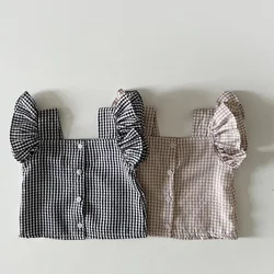 MILANCEL Conjunto verano bebé con camiseta volantes y pantalón corto