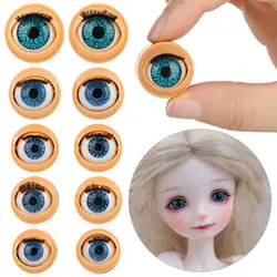 Ojos para muñeca actividad con pestañas rodantes de silicona