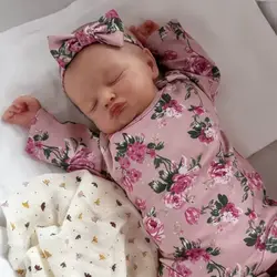Muñeca bebé reborn realista Rosalie, cuerpo de tela pintado 3D