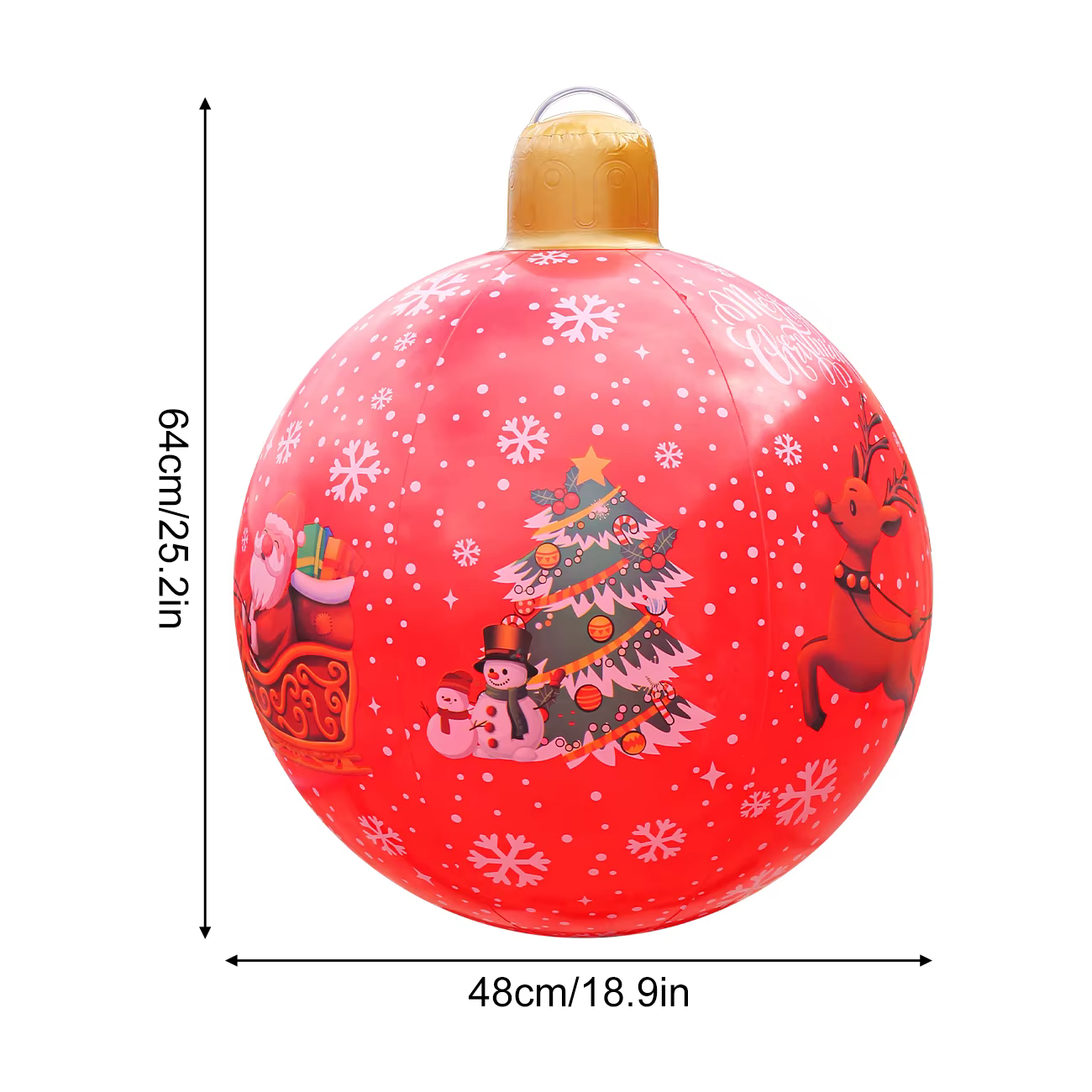 Bolas inflables uso decorativo Navideño