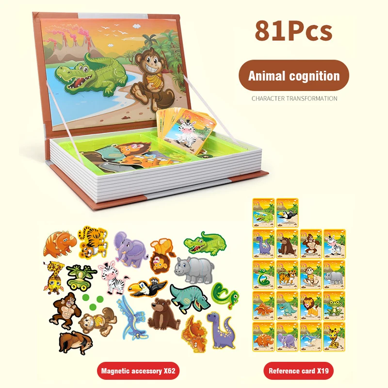 Libro magnético Montessori – Juguete educativo con puzles 3D - imagen 2