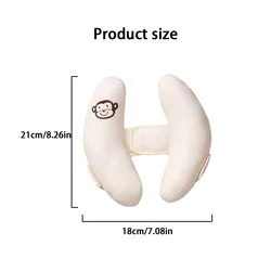 Almohada soporte cuello cochecito blanda para bebé