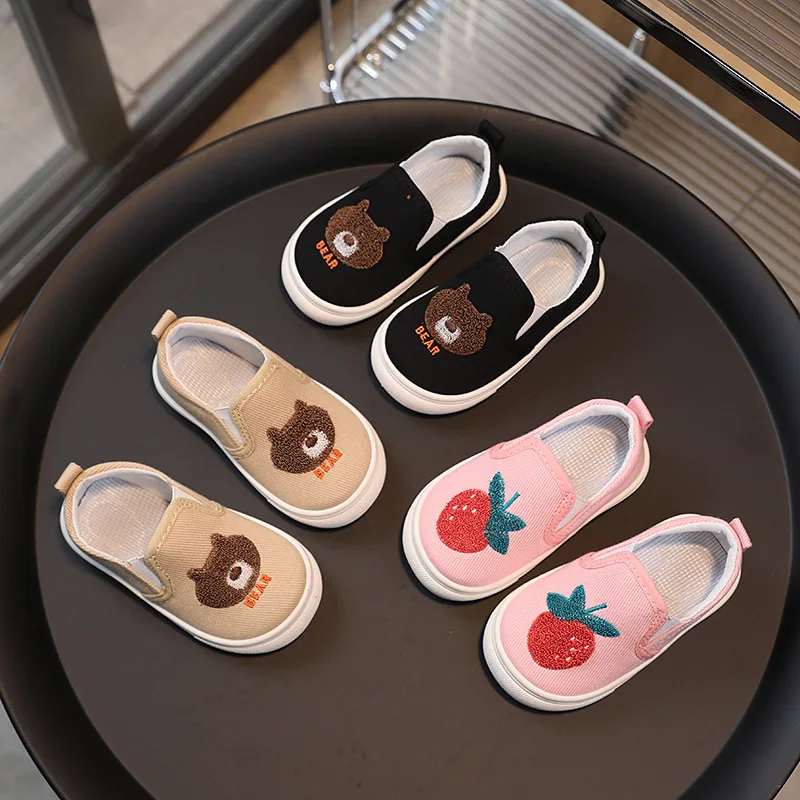 Zapatillas de lona antideslizantes para niños – Planas casual - imagen 5