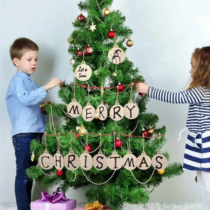 Discos de madera para manualidades – Decoración Navidad - imagen 4