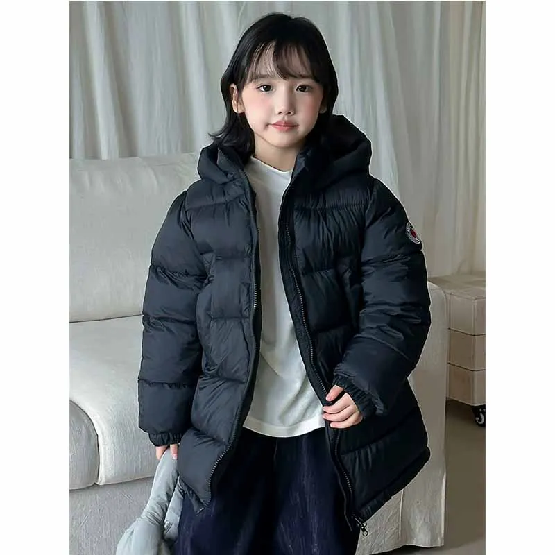Abrigo de invierno acolchado con capucha para niñas y niños - imagen 4