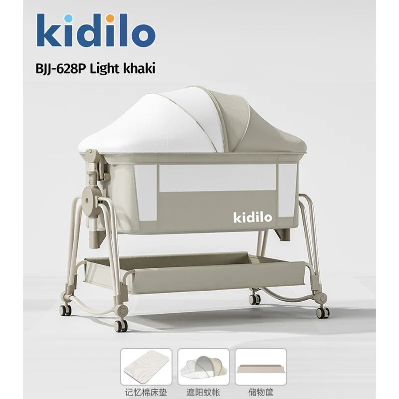 Kidilo Cuna Portátil Plegable con Sistema de Colecho - imagen 2
