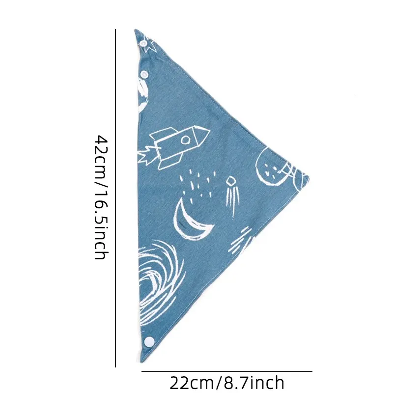 Baberos bandana de algodón para bebé con estampado bonito - imagen 4