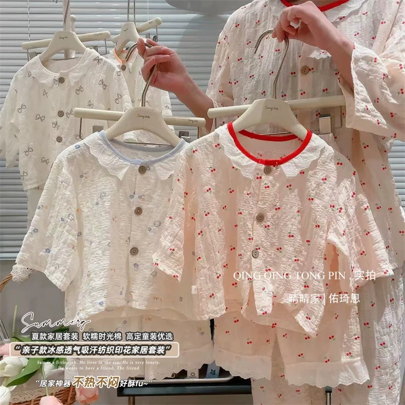 Conjunto de primavera para niñas pijama fino traje de verano - imagen 2