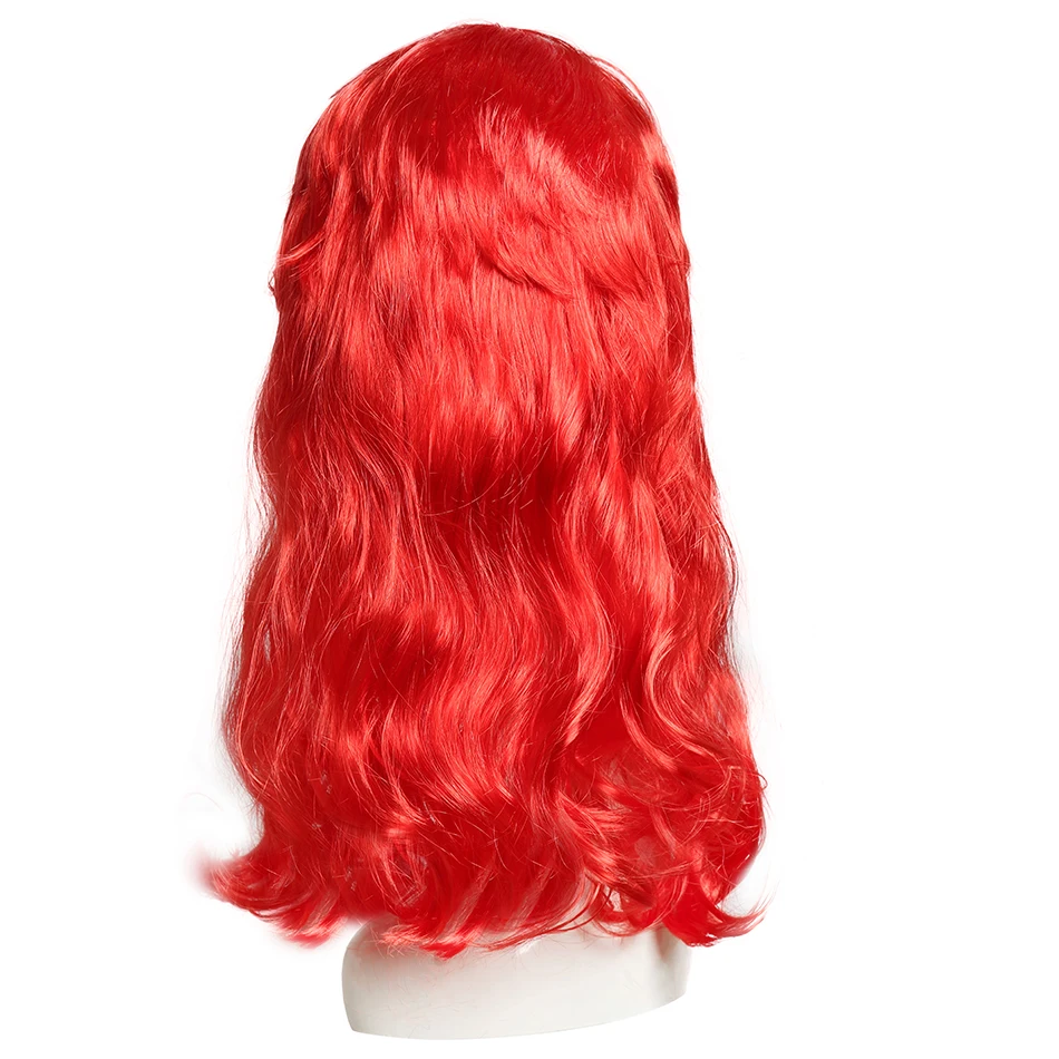 Peluca infantil roja larga ondulada para niña, pelo rizado - imagen 4