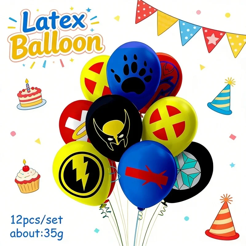 Globos X-Men 97 de látex para fiesta infantil y lluvia de regalos - imagen 2