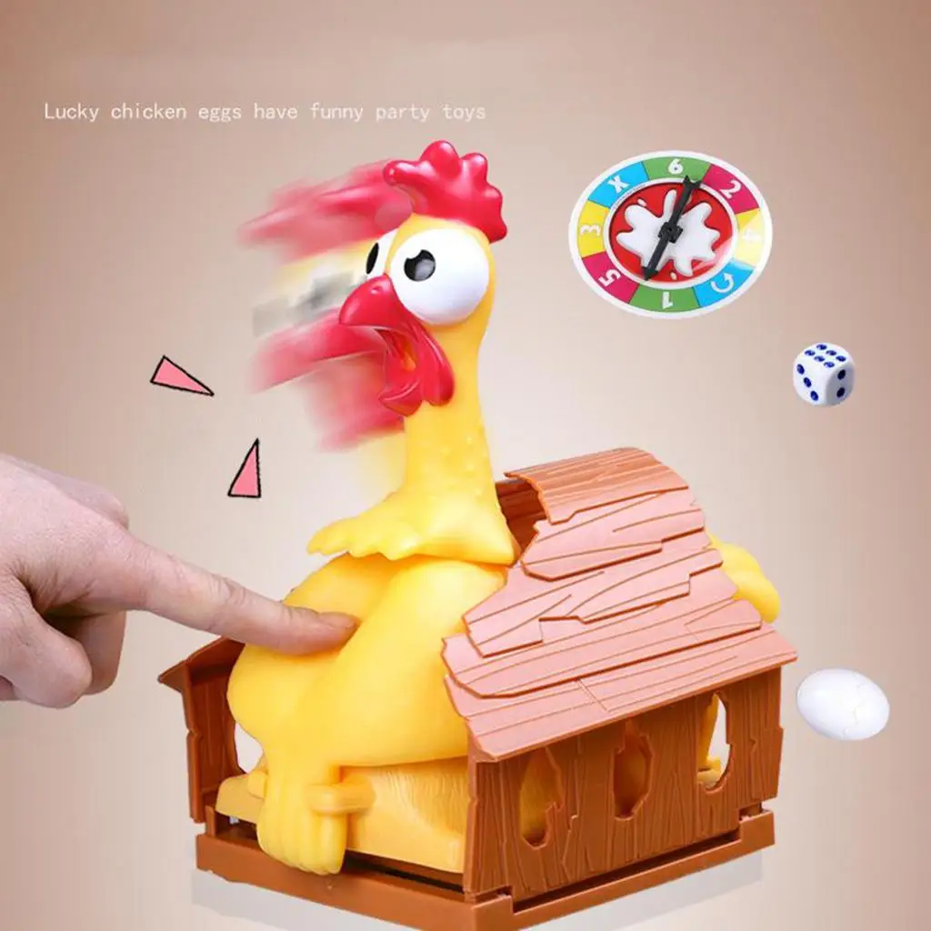 Gallina Giocattolo interactiva que pone huevos de juguete para niños