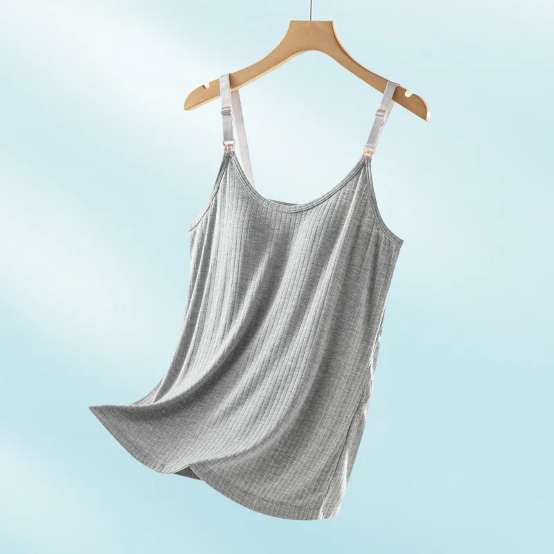 Camisola de lactancia para embarazo y posparto sin sujetador hogar - imagen 2