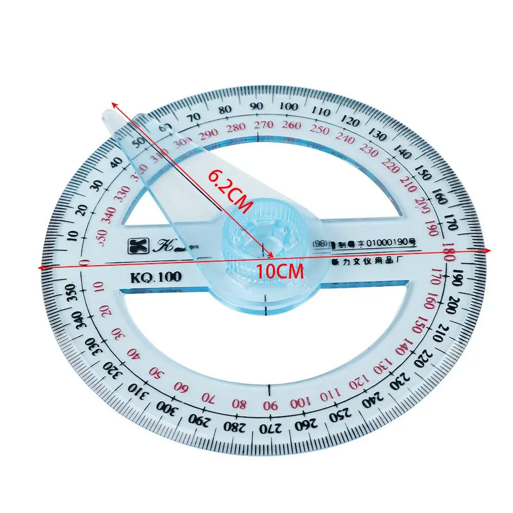 Regla de medición circular con puntero para dibujo y oficina