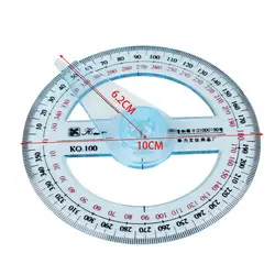 Regla de medición circular con puntero para dibujo y oficina