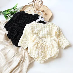 Milangel Conjunto niña: blusa manga larga y bombacho