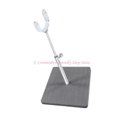 Soporte expositor para muñecas con base de madera ajustable