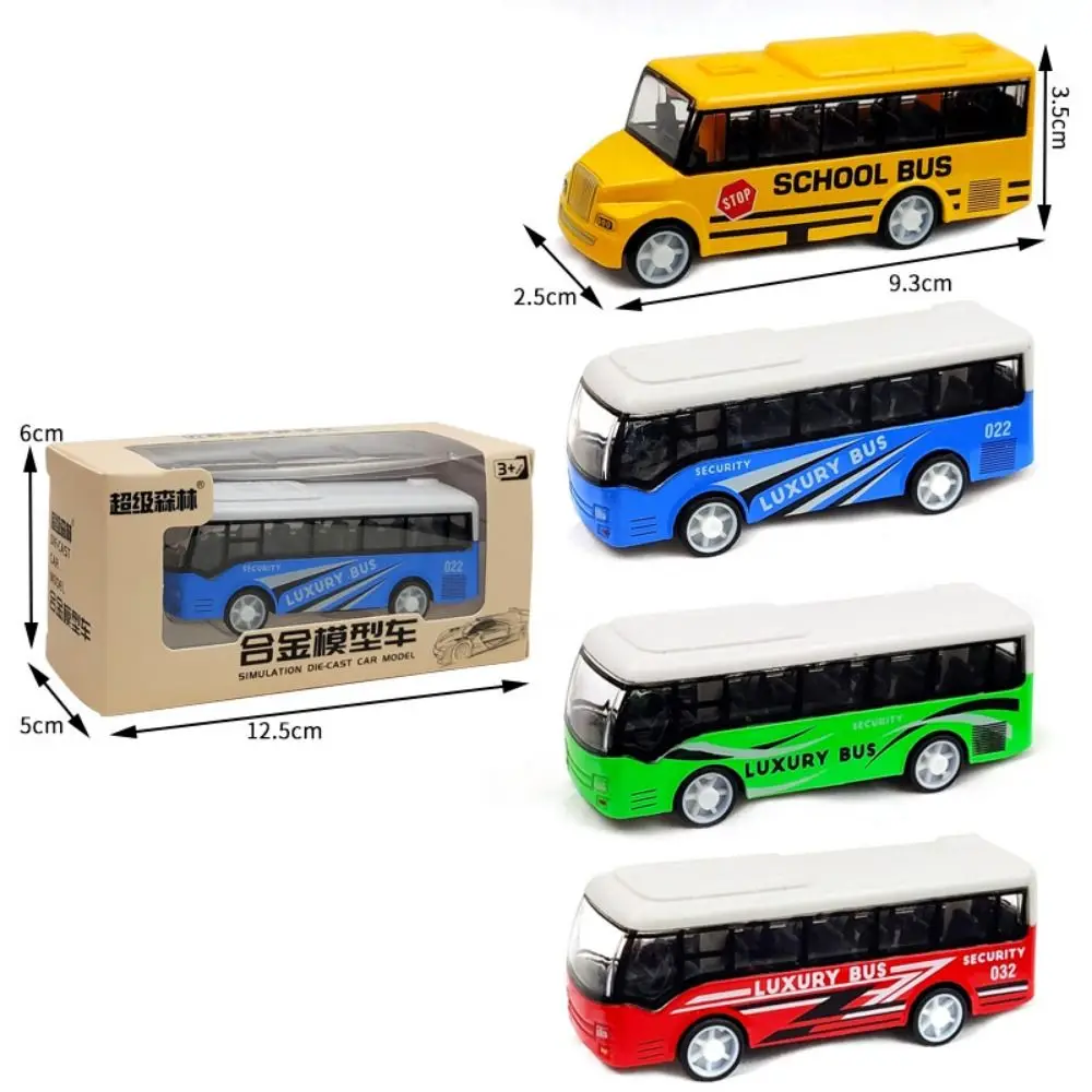 Autobús de juguete de aleación – Modelo realista para niños - imagen 5