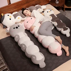 Almohada larga suave de peluche con diseño animal para dormir