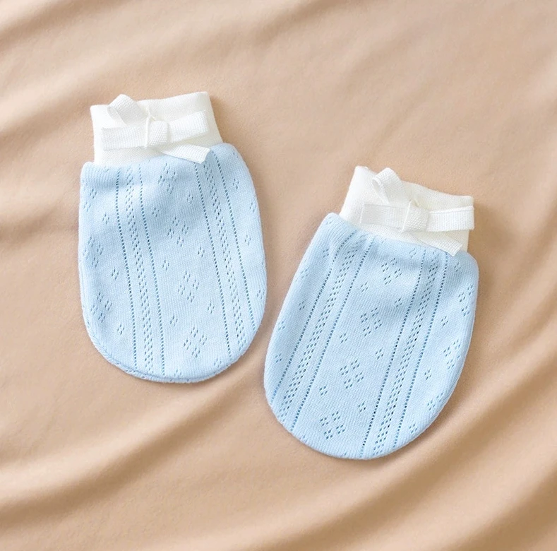Guantes antiarañazos de algodón para bebé recién nacido – todo el año - imagen 5