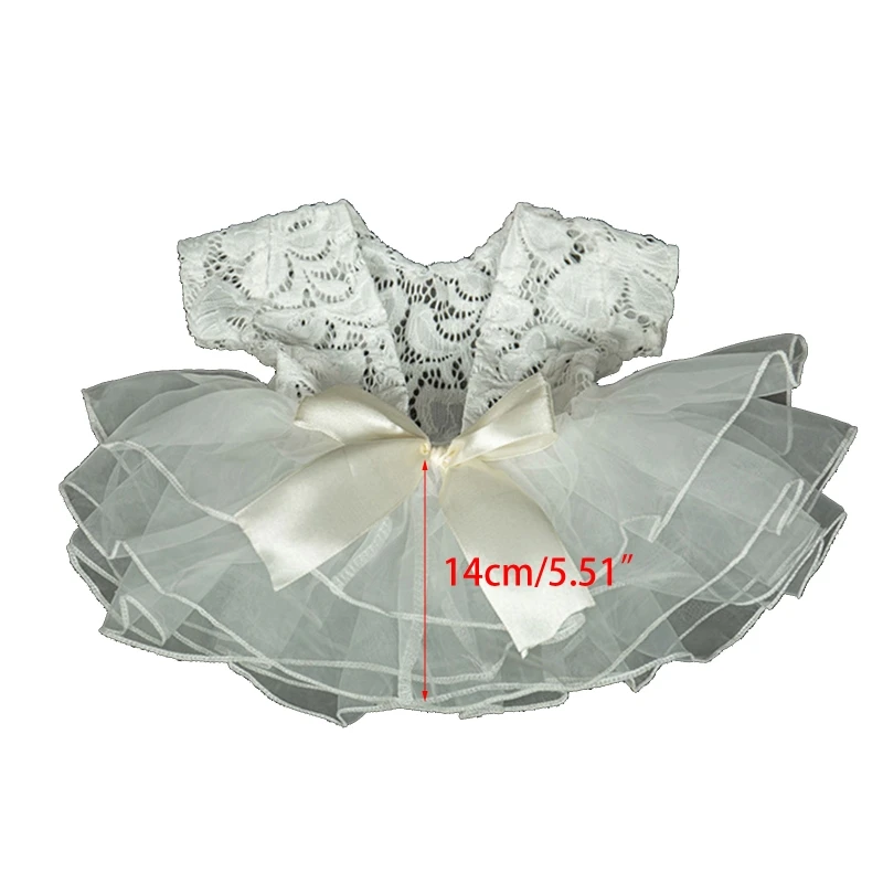 Conjunto falda y diadema de encaje para recién nacida - suave y cómodo - imagen 3