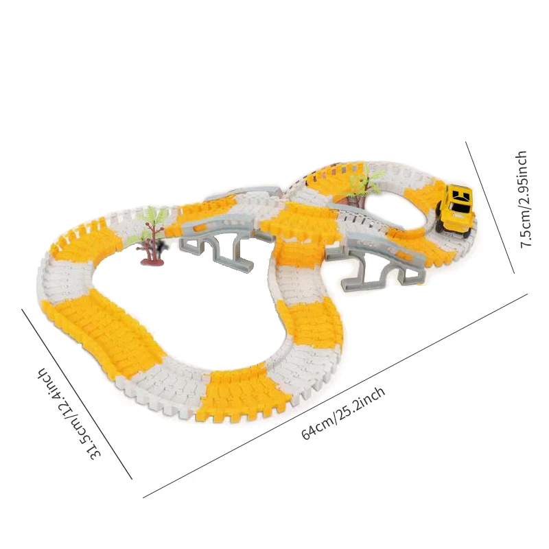 Set de construcción con vehículos eléctricos de carreras para niños - imagen 5