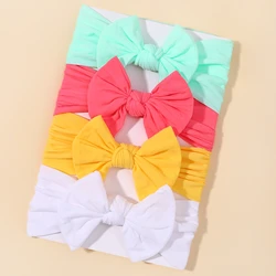 Diadema bebé ancha con lazo – Turbante elástico para niñas