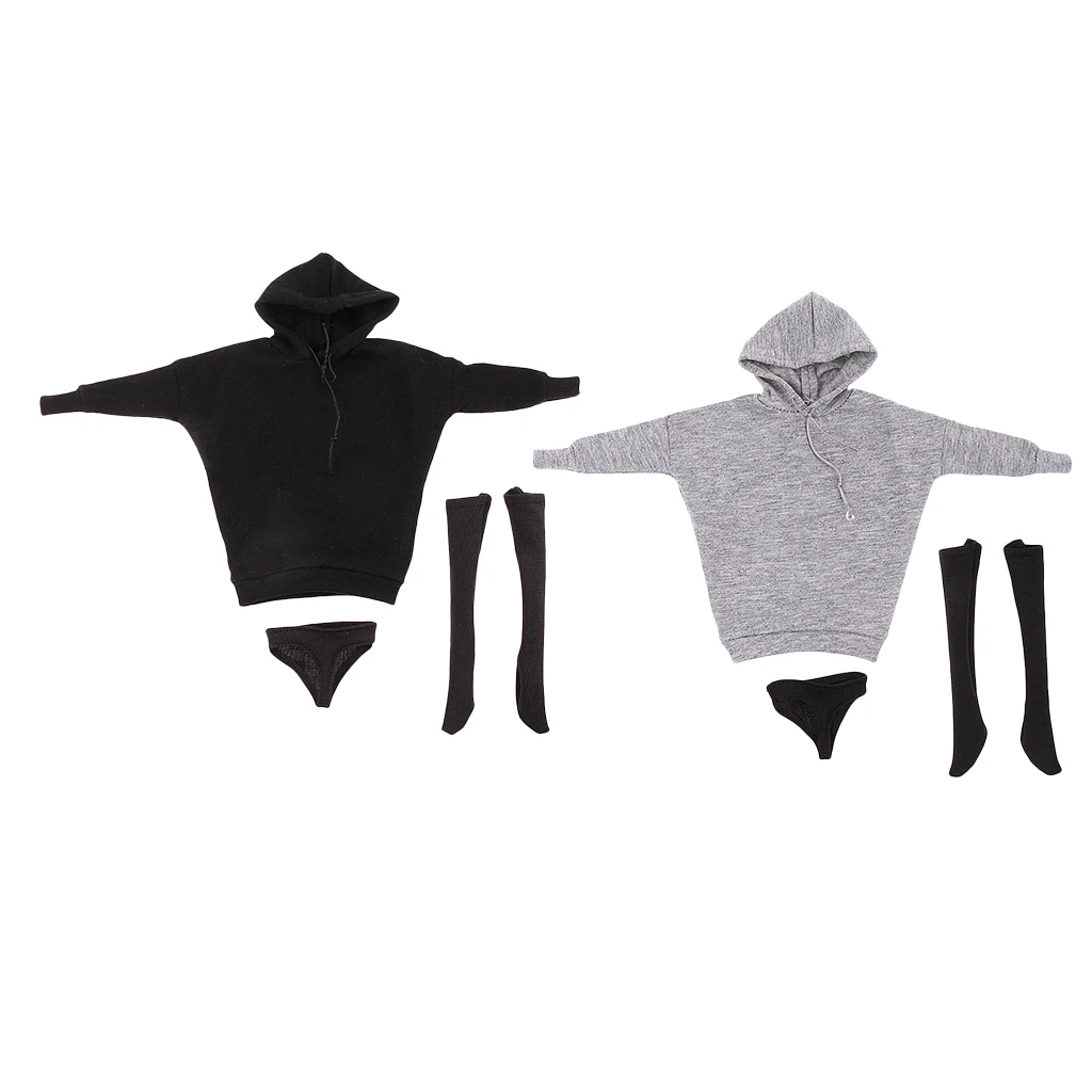 Conjunto suéter con capucha y medias cortas estilo callejero - imagen 3