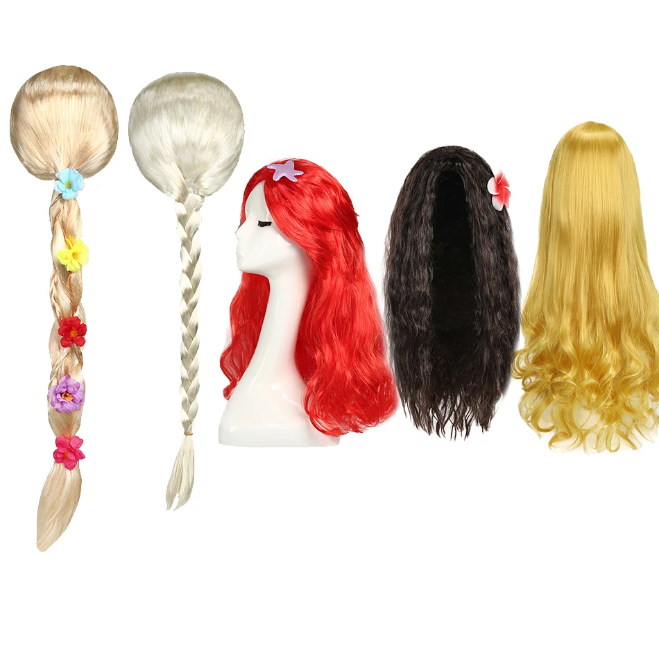 Peluca Disney Elsa para niña – Disfraz oficial de Frozen - imagen 4