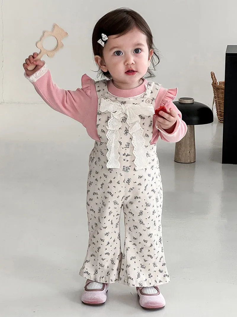 MILANCEL Camisa de otoño con encaje y manga larga para niños - imagen 4