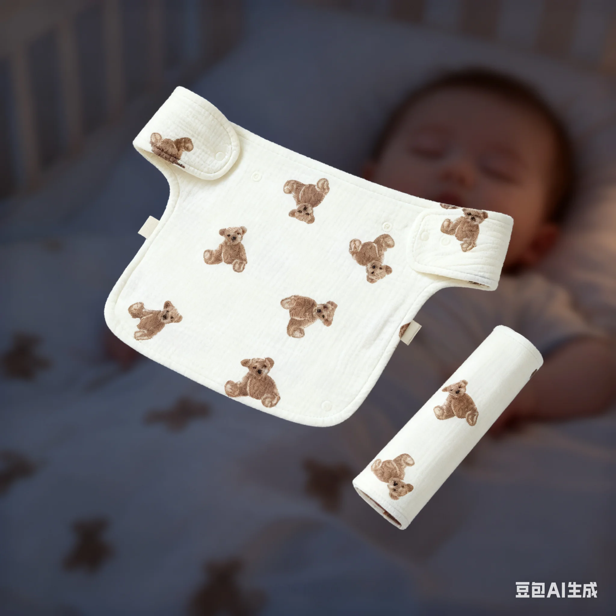 Babero antisaliva de cintura para bebés, toalla suave - imagen 5