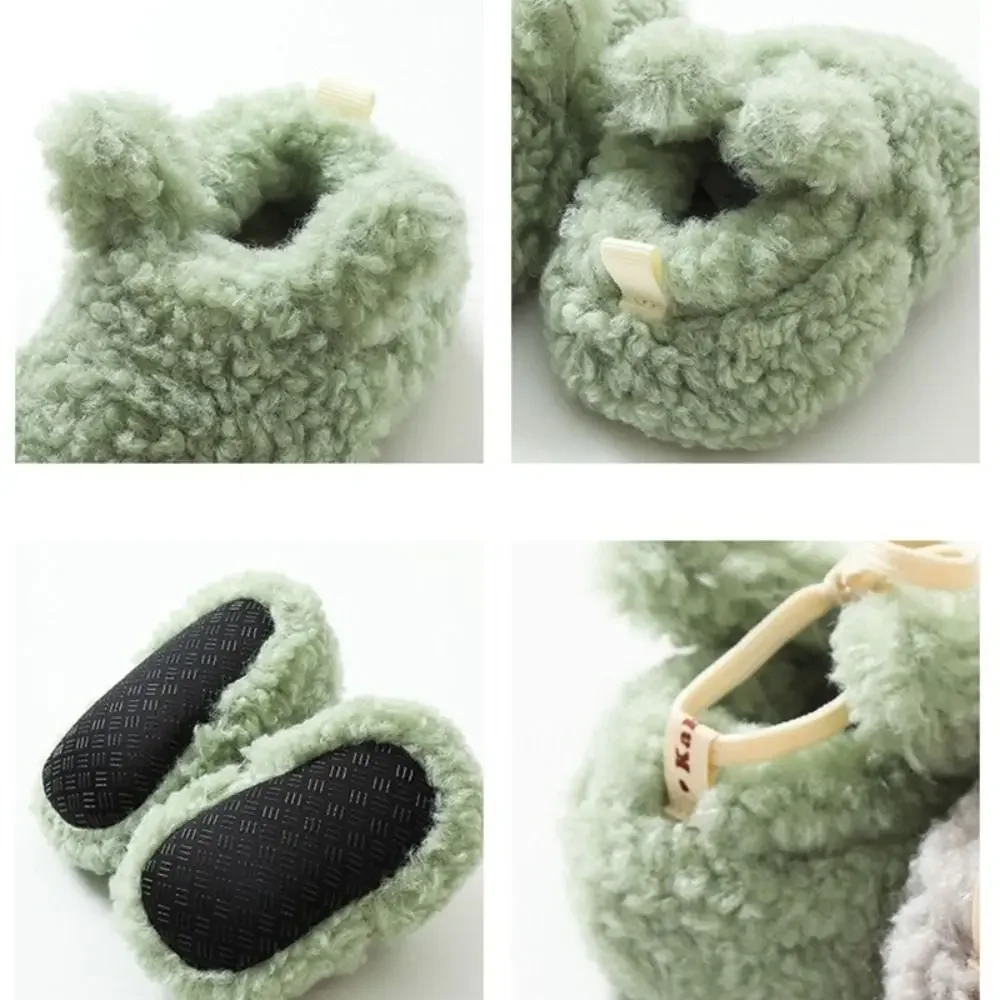 Botines de bebé antideslizantes de lana para invierno, suaves - imagen 4