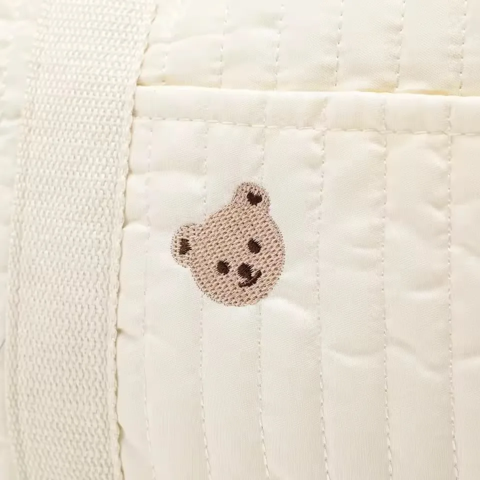 Bolsa de pañales para bebé bordada con bandolera de viaje maternidad - imagen 5