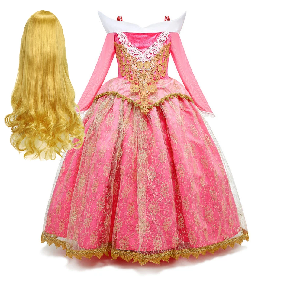 Vestido de princesa Aurora para niña - Disfraz Halloween Carnaval - imagen 3