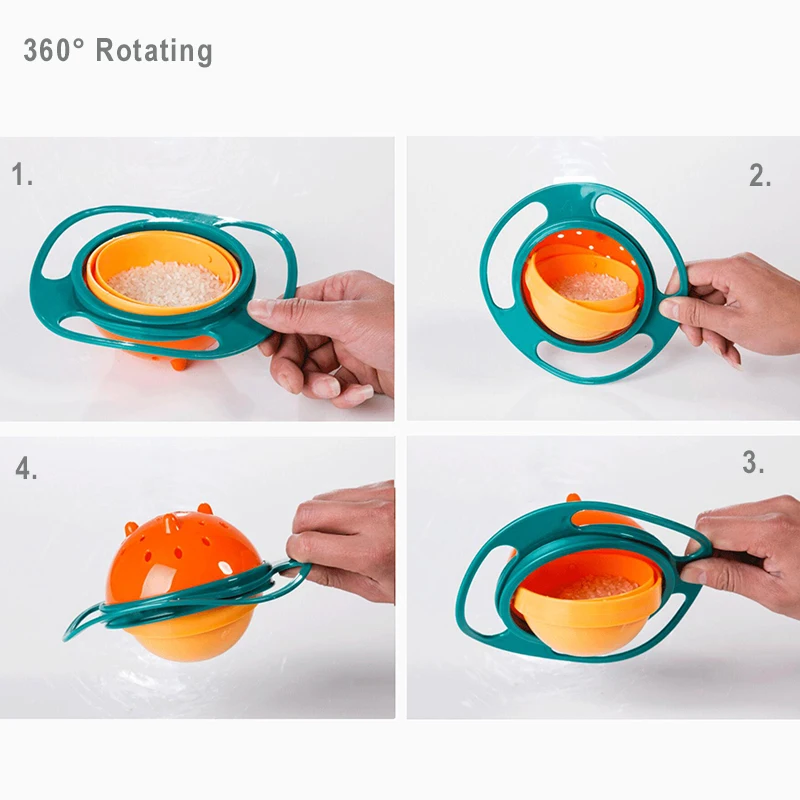 Giroscopio infantil con platos de alimentación - Entrenamiento de equilibrio 360° - imagen 2