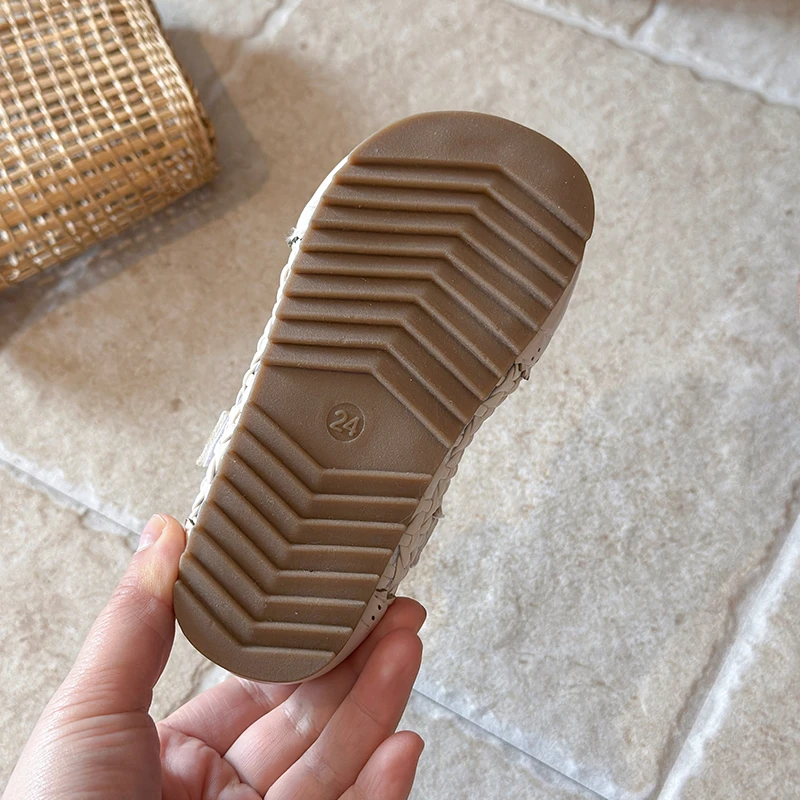 Sandalias de verano tipo princesa con suela antideslizante para niñas - imagen 5
