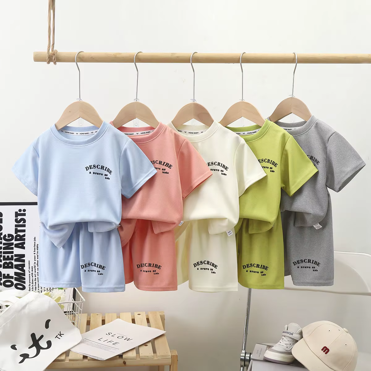 Pantalones cortos a juego estilo coreano