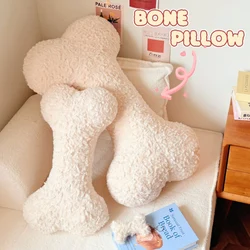 Almohada peluche hueso larga estilo nórdico para niña